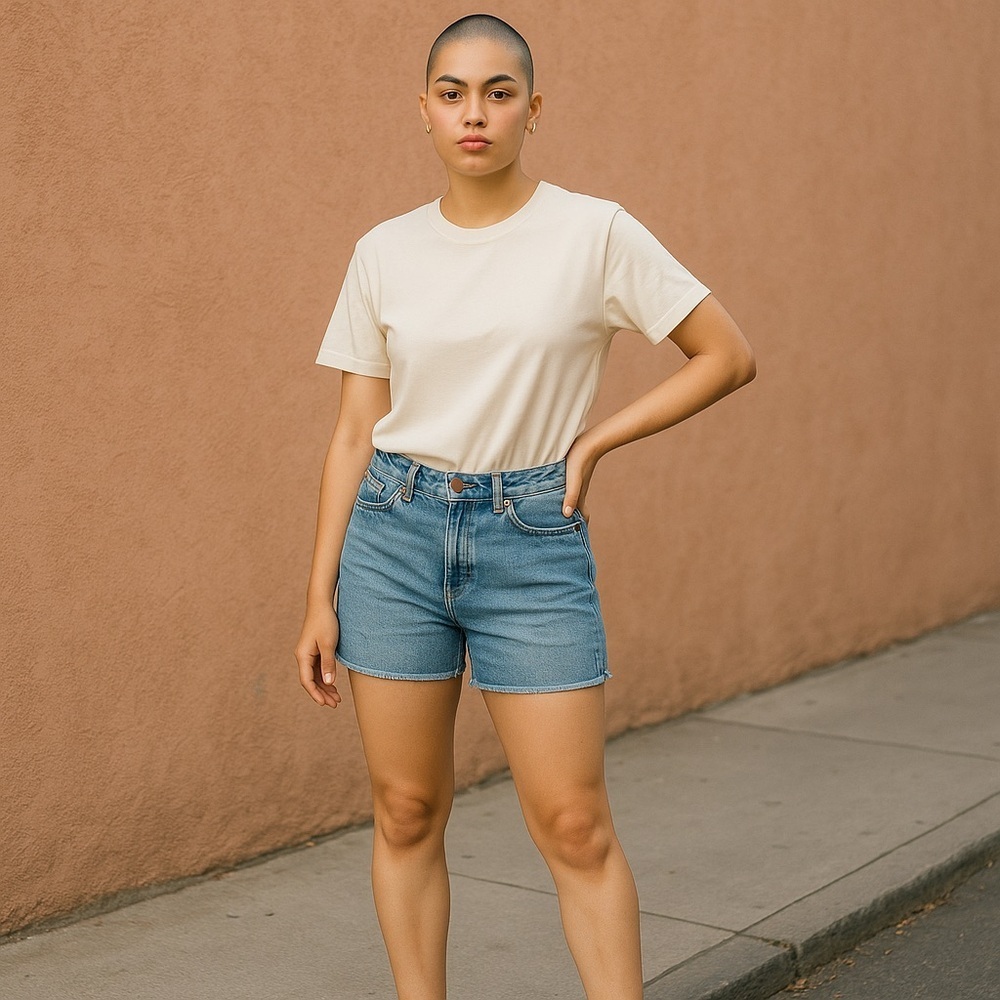 Banana Republic High-Rise Relaxed Cut Off Denim Jean Shorts Size 30